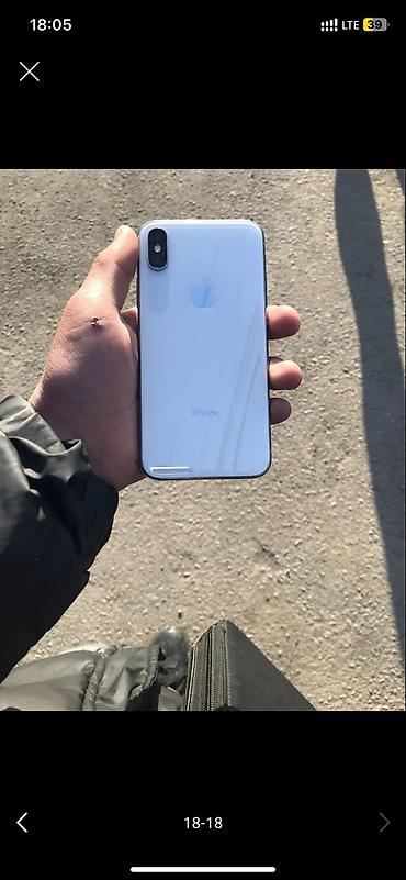 Apple iPhone: IPhone X, Б/у, 64 ГБ, Белый, Зарядное устройство, Чехол, 100 % — 4