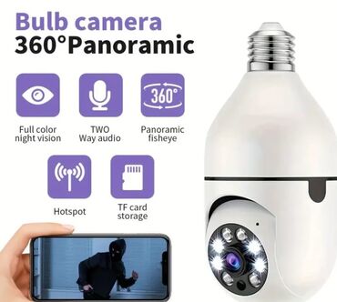 Videokameralar: Lampa yerinə bağlanan smart kamera telefondan izlənir 360 dərəcə