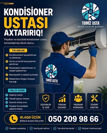 santexnik vakansiya: Santexnik ustası tələb olunur, Növbəli qrafik — 1