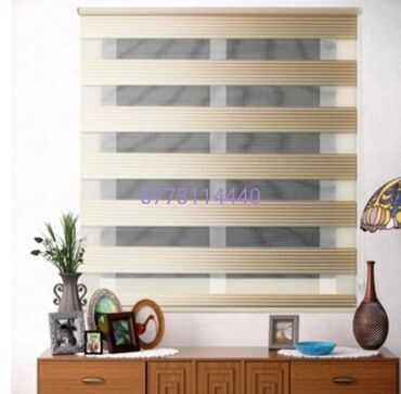 Jalüzlər: Məhsul: Zebra jalüz pərdələr Təsvir: - İkili qatlı zebra mexanizmi — 5