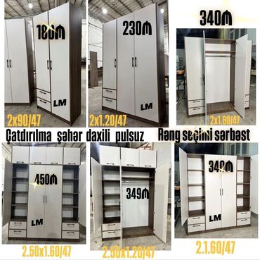 kunc dolab: Yeni, Açılan, 2 qapılı Düz dolab
