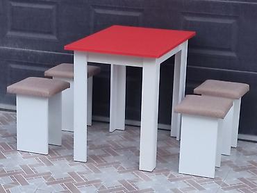 Masa və oturacaq dəstləri: Yeni, 4 stul — 8