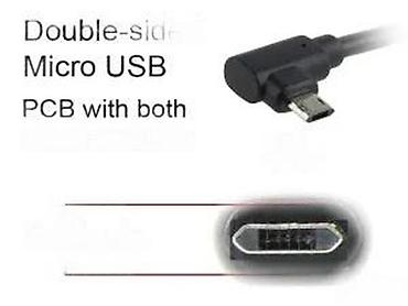 Kablovi za telefone: Obostrani Micro USB kabl sa L-uglom - Konektor: Micro USB sa — 14