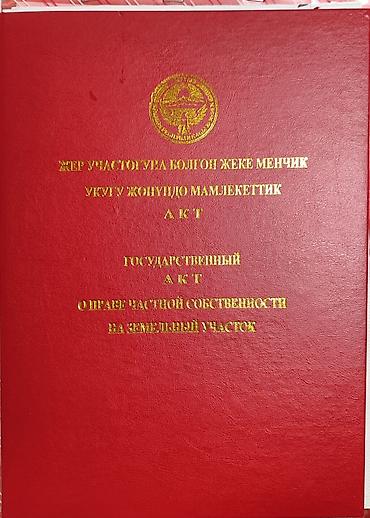 участок ат башы: 4 соток, Для строительства, Красная книга — 3