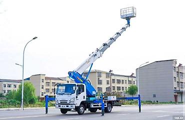 Avtokran səbətli lift (aerial platform) — yükqaldıran səbət ilə