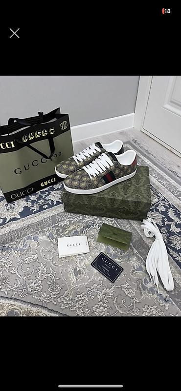 красовки гучи: Мужские кроссовки, 41, 41.5, 42, Gucci, Б/у, Самовывоз, Бесплатная доставка, Платная доставка — 1