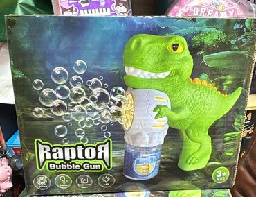 бен тен: 🦖 Пузыри и динозавры в одном флаконе! "Raptor Bubble Gun" — игрушечный