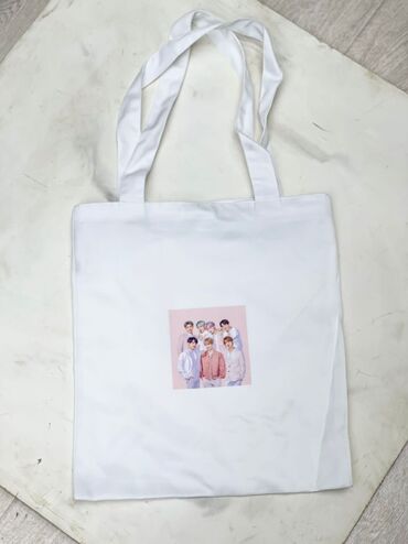 Спортивные сумки: Шопперы с логотипом вашей компании Продам новые хлопковые — 6