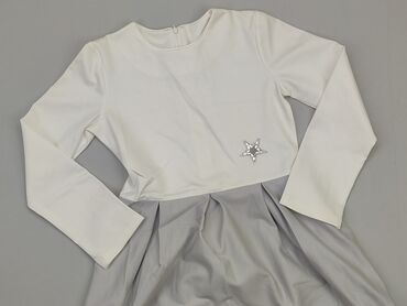 biala dzianinowa sukienka: Dress, 13 years, 152-158 cm, condition - Very good