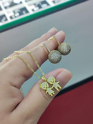 Серебряные серьги: Серебро Италия Серебряный Серьги+ Цепочка с подвеской Цена 4500сом — 6