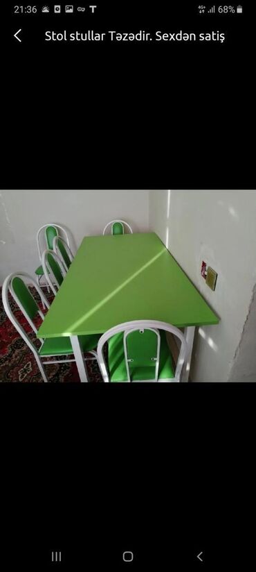 Masa və oturacaq dəstləri: Mətbəx üçün, Yeni, Açılan, Dördbucaq masa, 4 stul -da lalafo.az — 24 Masa və oturacaq dəstləri: Mətbəx üçün, Yeni, Açılan, Dördbucaq masa, 4 stul — 24
