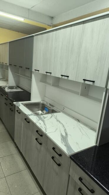 Кухонные гарнитуры: Кухонный гарнитур, Новый, цвет - Белый, ДСП, Платная доставка — 16