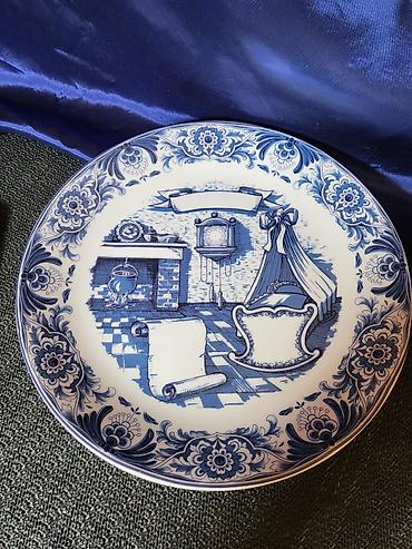 original nike tech: Tanjir za na zid za rodjenje deteta Bavaria porcelan.1960g+. Tanjir — 6
