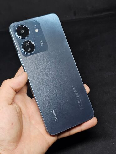 телефон редми 13с: Redmi, Redmi 13C, Б/у, 256 ГБ, цвет - Синий, 2 SIM