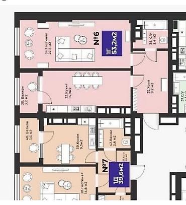 копер: 1 комната, 52 м², Нижний Джал (Джал-23) Элитка, 6 этаж, ПСО (под самоотделку) — 8