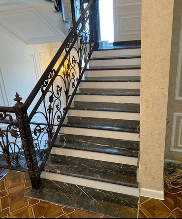 Mərmər: Mərmər pilləkənlərin hazırlanması və quraşdırılması - Material: təbii — 3