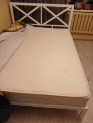 детская кровать с матрацем: Матрас lina двуспальный 150х200, б/у в очень хорошем состоянии