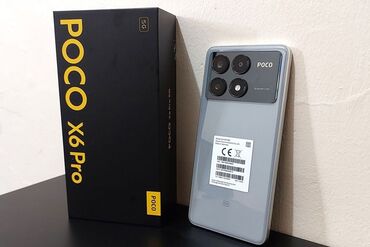 поко мз: Poco X6 Pro 5G, Б/у, 256 ГБ, цвет - Серый, 2 SIM