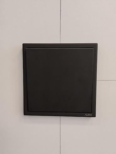 argb controller: Выключатель клавишный AURA, цвет графит (матовый). - Тип — 1