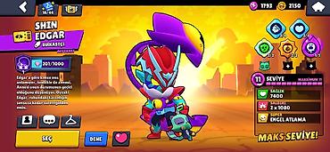 clash hesab satisi: Brawl Stars oyunu üçün yüksək səviyyəli hesab - Kupa yolu: 70,602 - — 5