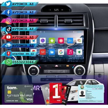monitor arxa kamera qiymetleri: Toyota Camry 12-17 Android Monitor DVD-monitor ve android monitor