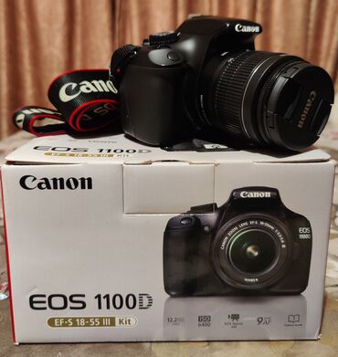 foto tərcümə: Canon EOS 1100D ə'la vəziyyətdə, çox az işlənilib. Çanta + 32GB card