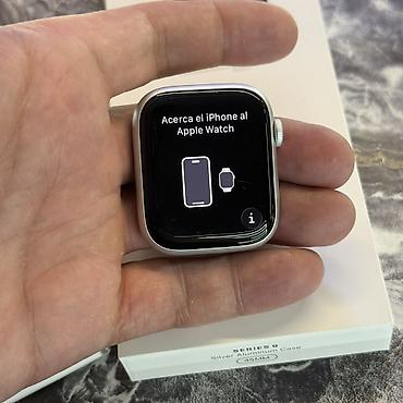 apple watch series 11: Apple Watch 9 45 mm silver Фото реальные свои На первом фото видно — 3