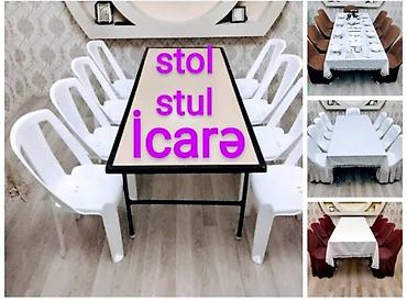 Stol stul icaresi. Tədbirlər üçün Masa və oturacaq kirayesi lalafo.az -da Stol stul icaresi. Tədbirlər üçün Masa və oturacaq kirayesi