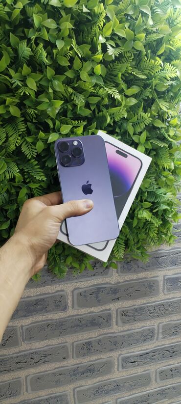 Apple iPhone: IPhone 14 Pro, 128 GB, Deep Purple, Kredit, Face ID