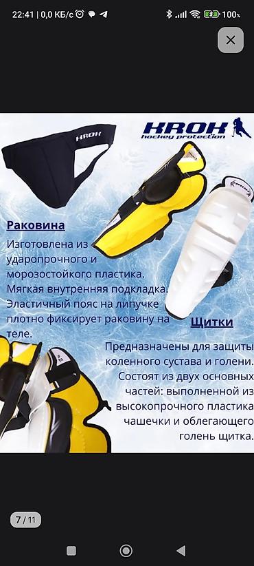 хоккейные формы: Комплект хоккейной экипировки на 7-8 лет + шлем + Джерси + штаны + — 4