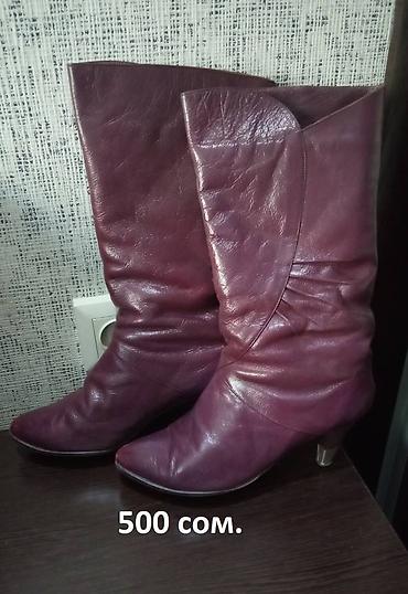 Сапоги: Сапоги женские, зимние. 3 пары. б/у. размер 37-38 — 2