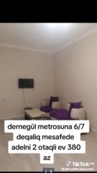 Uzunmüddətli kirayə evlər: 80 kv. m, 2 otaqlı, Kombi, Qaz, İşıq — 1