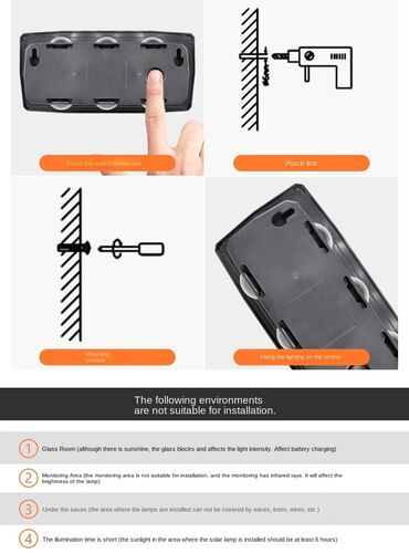 Bağ işıqları: Bağ işıqı Divara quraşdırılmış, 6 Vt — 10