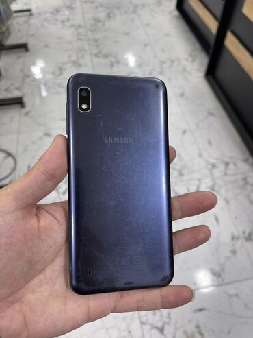 telefon sumqayıt: Samsung Galaxy A10, 32 GB, rəng - Göy, Zəmanət, Sensor, İki sim kartlı