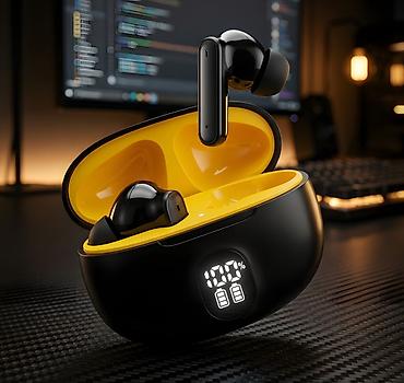 pubg uc pulsuz: Yeni Simsiz (Bluetooth) Qulaqcıqlar, rəng - Qara — 1
