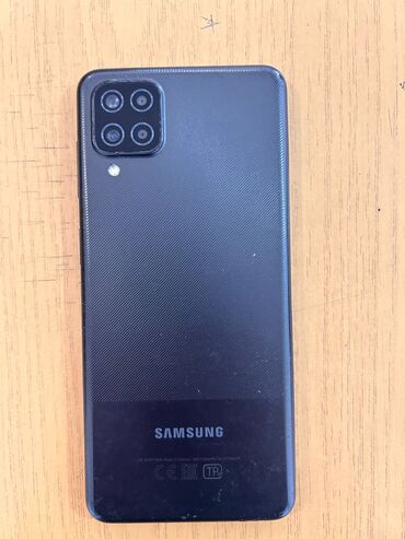 ucuz samsung telefon qiymetleri: Samsung Galaxy A12, rəng - Qara, Barmaq izi, Face ID