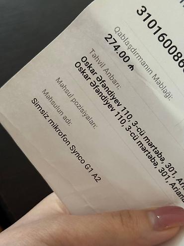 Mikrofonlar: Model: SYNCO G1(A2) Vəziyyət: Çox yaxşı / səliqəli istifadə olunub — 9