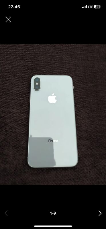 планшет бу бишкек: IPhone X, Колдонулган, 64 ГБ, Ак, Заряддоочу түзүлүш, Коргоочу айнек, Каптама, 100 %
