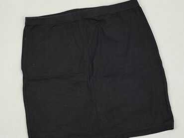 czarne lniana spódnice: Spódnica, XL, stan - Bardzo dobry