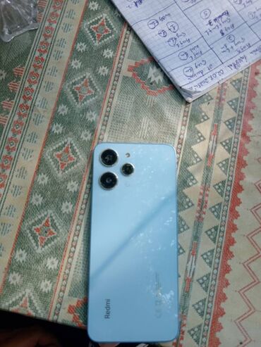 xacmaz telfon: Redmi 12, 128 GB, rəng - Göy, Barmaq izi