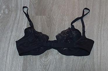 Brushalteri, Bralete: Crni čipkani brushalter sa žicom - Boja: crna - Materijal — 2