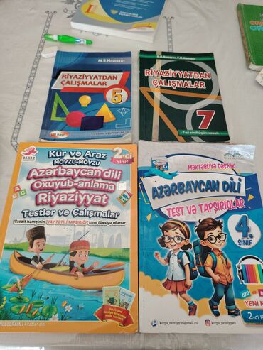 informatika testləri: HƏR BİRİ 5 AZN, sadə qələmlə yazılıb və silinib əksəriyyəti yazilmayib
