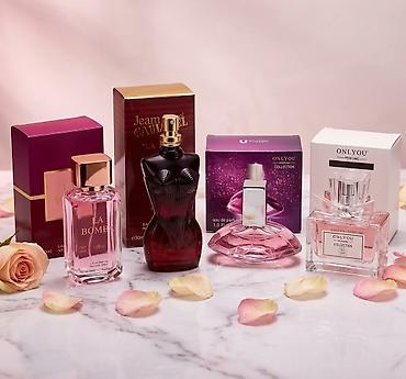 4li parfum seti xanimlar ucun Miss dior, la bomba, celvin eyforiya