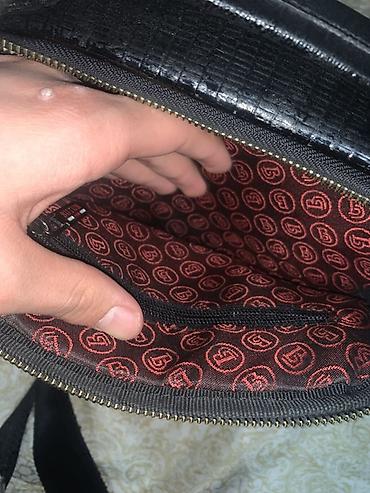 Барсетки: Сумка через плечо BUTUN, мужская - Материал: черная фактурная кожа с — 20