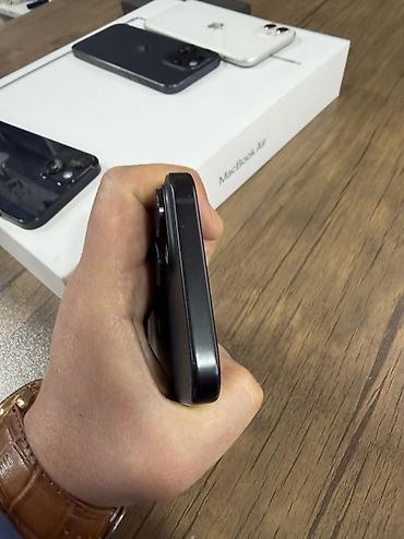 telecom: IPhone 15, 128 GB, Black Titanium, Zəmanət, Sənədlərlə — 4