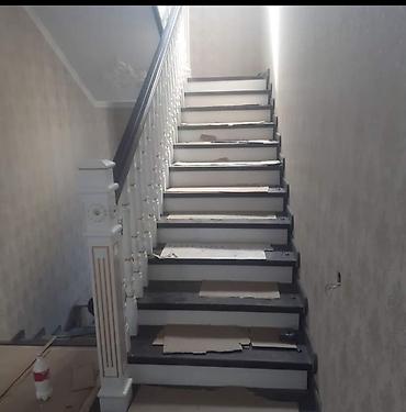 Обшивка лестниц: Лестница жазайбыз заказ менен замер установка байланыш телефон — 19