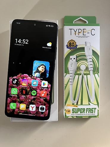 redmi 14 s: Redmi Note 14, 128 GB, rəng - Qara, Sensor, Face ID — 2