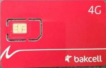 Bakcell 4G SIM kart - Şəbəkə: Bakcell - Texnologiya: 4G/LTE dəstəyi -