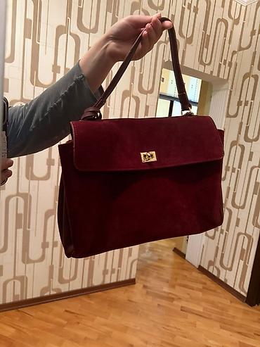 Çantalar: Bordo rəngli qadın çantası Alessia Bag brendinə aid olan YENİ çanta — 1