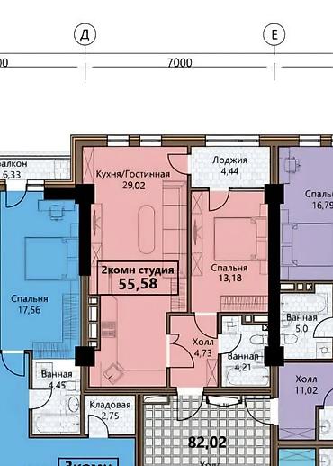 горам: 🔥📢Продаю 2 к.кв студию 56м2 в ЖК Elif Garden, СК Памир Строй по — 1